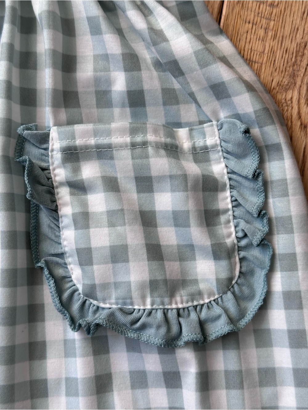 Abby & Evie Gingham Puppy Appliqué Dress size 5 - Picture 8 of 12